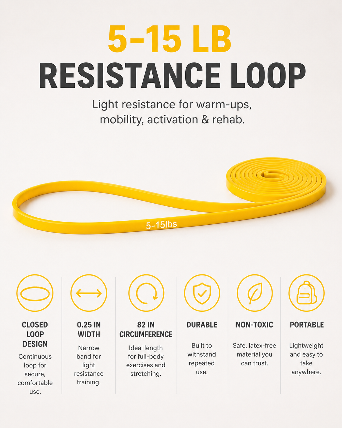 Exercise Band 5-15lbs (2-7kg)